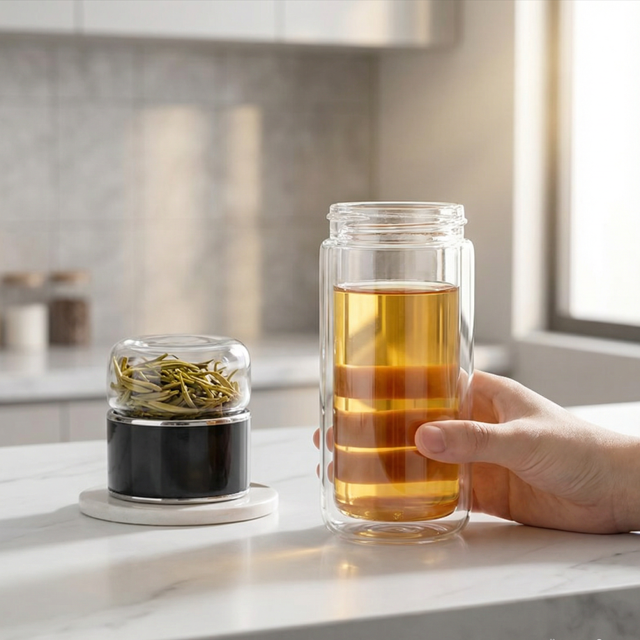 ZaparzTo!™ – Szklany kubek z zaparzaczem do herbaty - 500ml