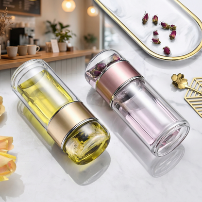 ZaparzTo!™ – Szklany kubek z zaparzaczem do herbaty - 500ml