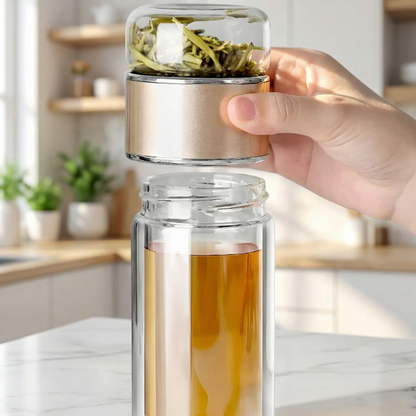 ZaparzTo!™ – Szklany kubek z zaparzaczem do herbaty - 500ml